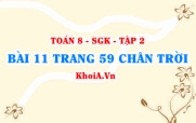 Bài 11 trang 59 Toán 8 Chân trời sáng tạo Tập 2